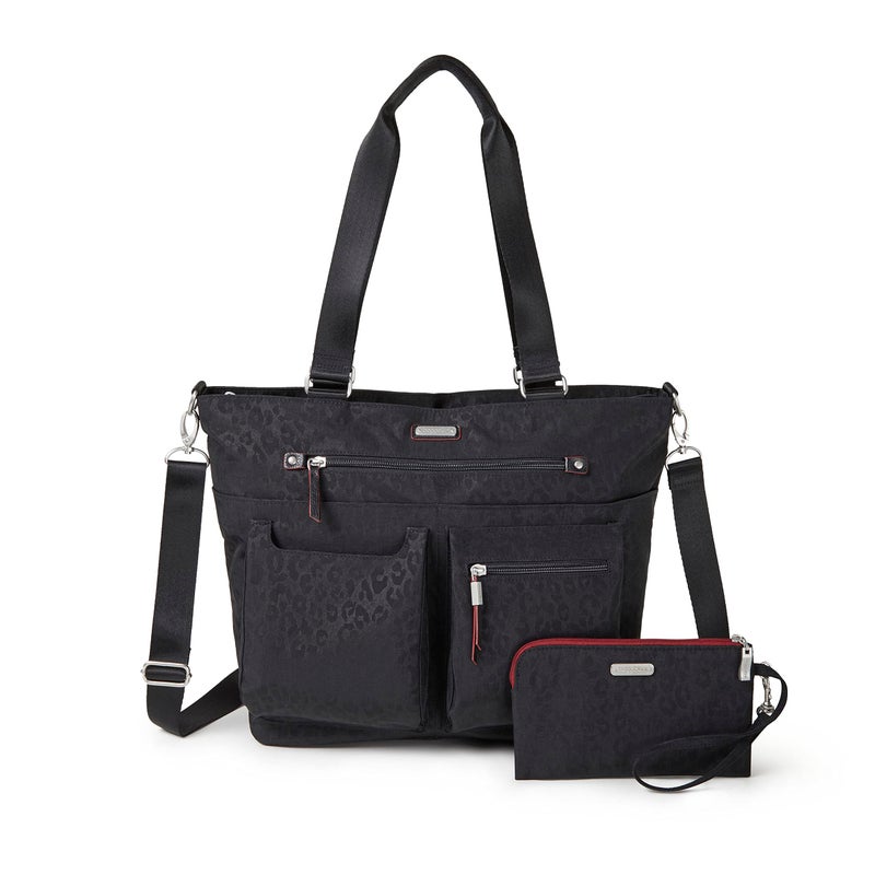 Baggallini Any Day Tote with RFID Phone Wristlet - Adjustable Crossbody Tote Bag for Women - Lightweight Travel Bag - Image 1
